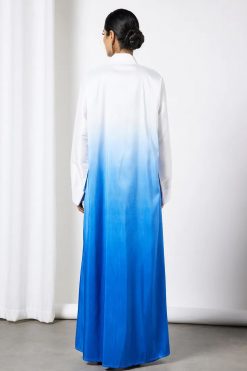 Bsi3585 4 Two Tone Abaya with Dress