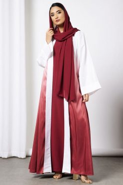 Two Tone Abaya Set