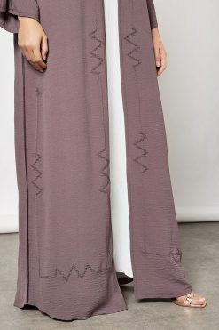 Purpule And White Dress