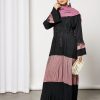 Drawstring Lace Embellished Abaya