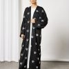 Bsi3614 1 Black Embroidered Bisht With Dress