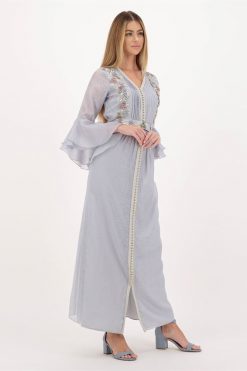 BAHI 000001 2 Sheer Embellished Kaftan