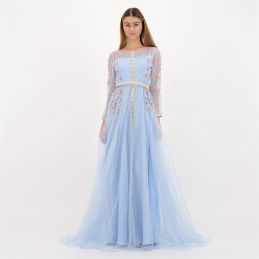 Sky Blue Kaftan Dress