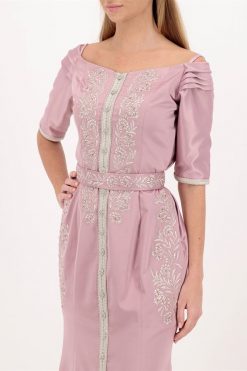 BAHI 0000054 Mauvey-Pink Kaftan