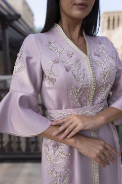 BAHI 000007 5 Pink Moroccan Kaftan