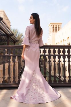 BAHI 000007 6 Pink Moroccan Kaftan