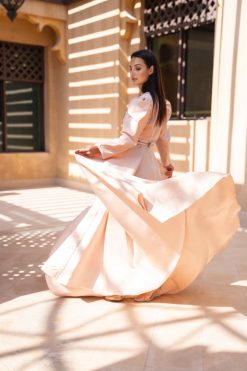 BAHI 000009 3 Peachy-Pink Kaftan
