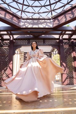 BAHI 000009 4 Peachy-Pink Kaftan