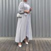 Grey Pearl Abaya