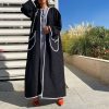 Black Chain Abaya