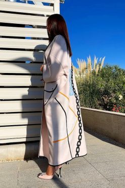 YN 000009 3 Winter Abaya with Chain