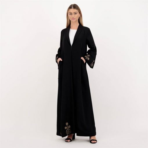 Black Abaya Emb