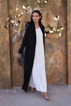 BAHI 000019 7 Black Coller & Cuf Appliques