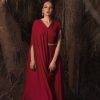 Drape Red Kaftan