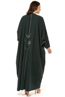 Green Casual Abaya