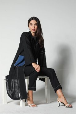 MOI012236 5 Navy Denim Pocket Travel Set