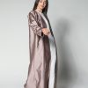 MOI012217 1 Open-Front Satin Abaya