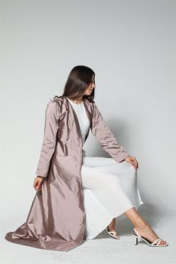 MOI012217 6 Open-Front Satin Abaya