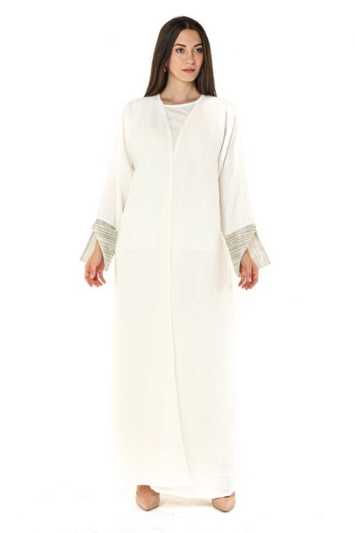 Pleated Fabric Abaya