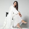 White Thread Work Dress