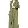 Green Check Abaya