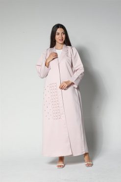 Embellished Pink Abaya