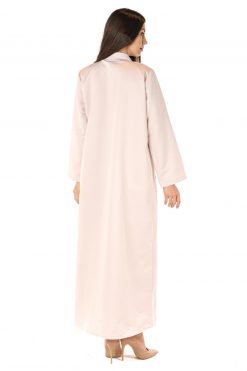 MOI012222 6 Embellished Pink Abaya
