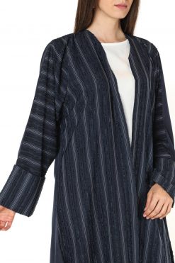 Blue Dress White Lining Design