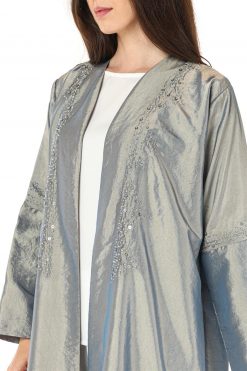Grey Teffeta With White Inner