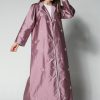 Pink Satin Abaya