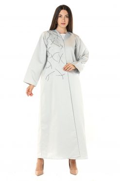 Satin Grey Embroidery