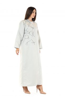MOI012226 3 Bridal Satin Abaya