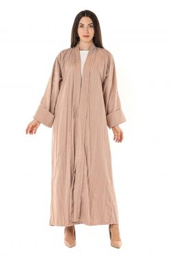 Pink Embroidered Abaya