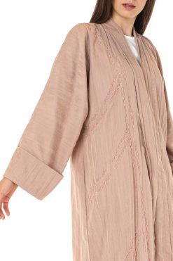 Pink Embroidered Abaya 6 MOI012227 3 Pink Embroidered Abaya