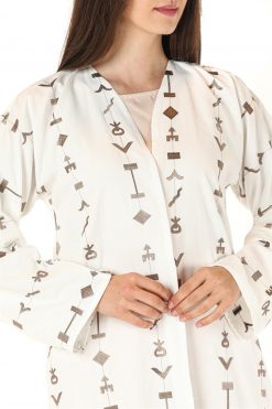 Beige Linen Abaya 6 MOI012229 3 Beige Linen Abaya