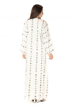 Beige Linen Abaya 7 MOI012229 4 Beige Linen Abaya
