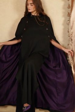 AJC 22106 5 Swarovski Cape Abaya