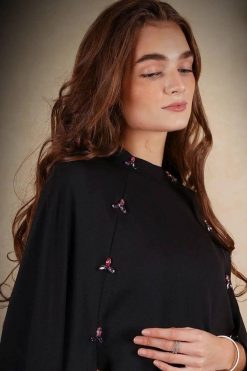 AJC 22106 6 Swarovski Cape Abaya