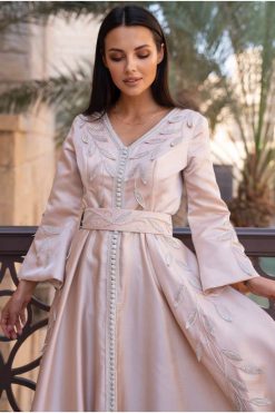 BAHI 000010 3 Shimmer Satin Moroccan Kaftan