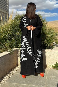 Gray Leaf Abaya 5 33.3 Gray Leaf Abaya