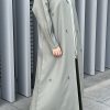 Polyester Grey Abaya
