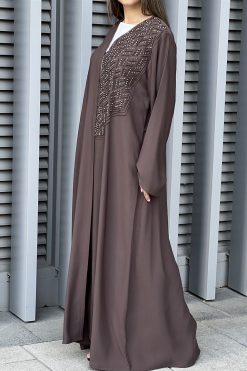 Nada Brown Abaya 8 MOI032204 4 Nada Brown Abaya