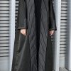 Black Victoria Satin Abaya