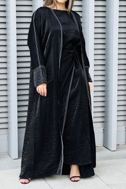 MOI032217 3 4 Pieces Abaya Set