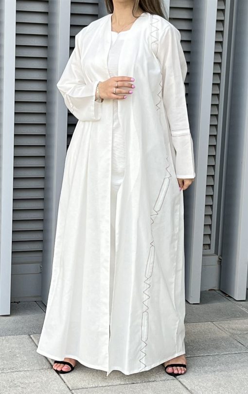 White Linen Abaya