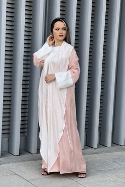 Rotana Shimmer Abaya Set 6 MOI032228 3 rotated Rotana Shimmer Abaya Set