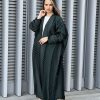 Green Leaf Pattern Long Dress