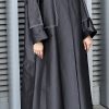 Black Taffeta Abaya