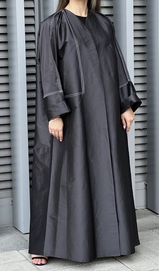 Black Taffeta Abaya