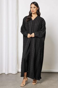 Self printed pleated abaya 7 bsi3624 4 Self printed pleated abaya